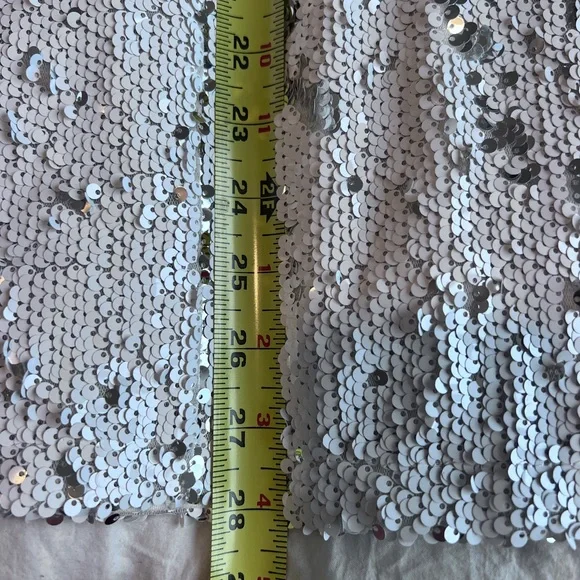 Tobi Silver Sequin Mini Dress - Picture 3 of 3